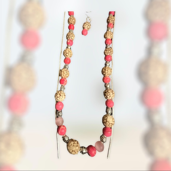 Beautiful Handcrafted Imperial Jasper Necklace Set. - Picture 3 of 5